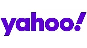 Yahoo logo in purple color.