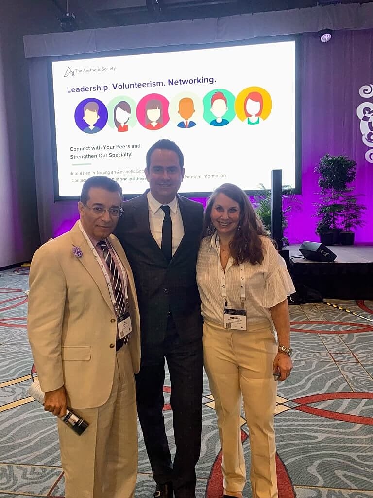 Networking at The Aesthetic Society event.