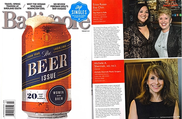 Baltimore magazine featuring women in brewing industry