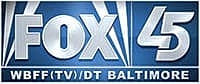 FOX 45 WBFF TV Baltimore logo.