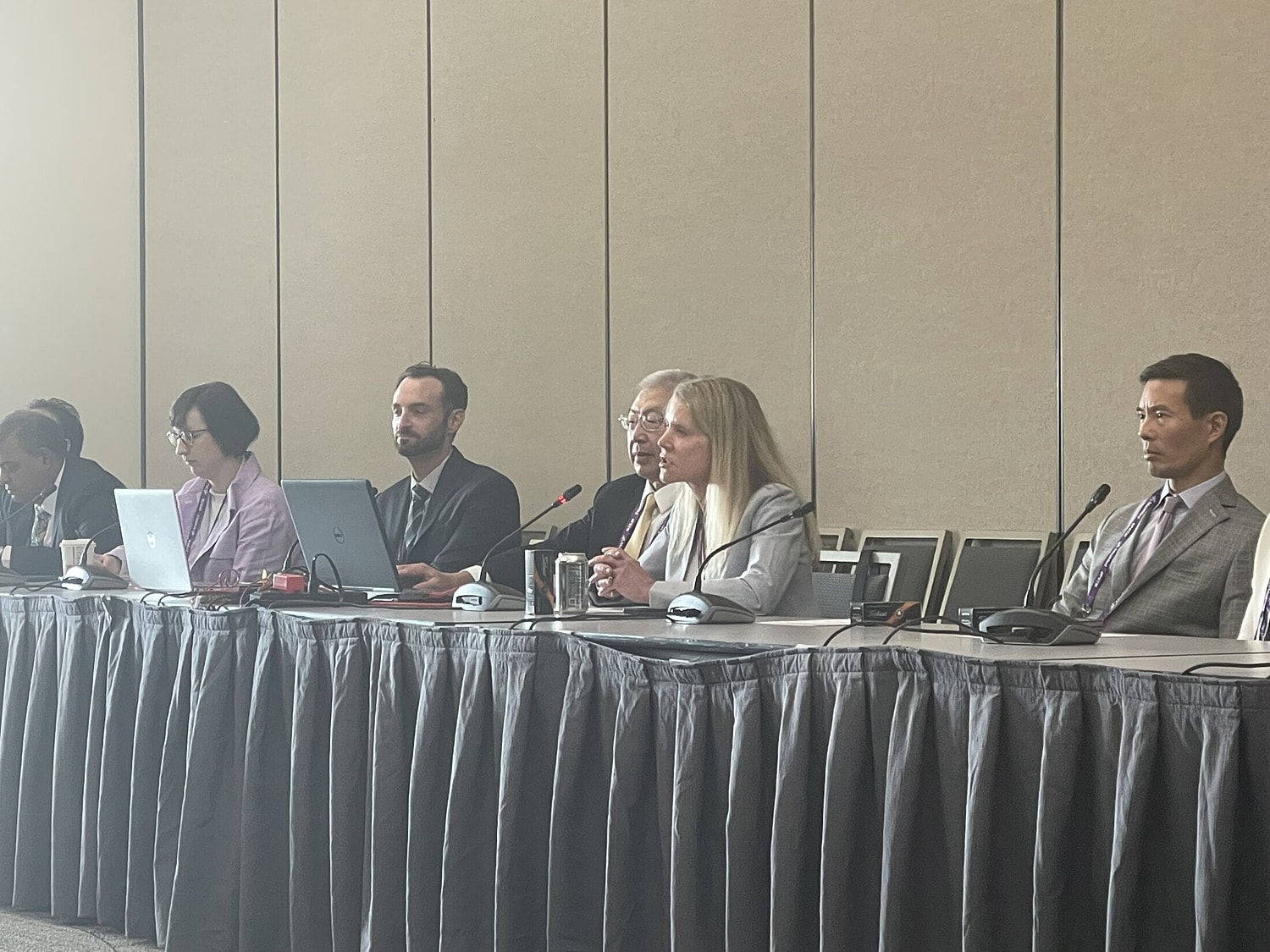 Diverse group of professionals at a conference table