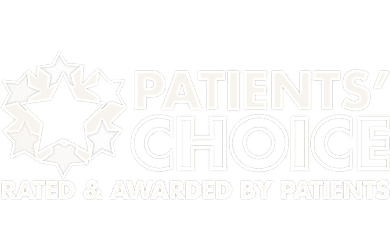 Patients' Choice award logo with stars.